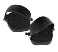 Nezylaf Exercise Bike Pedals with Straps - 9/16" & 1/2" Dual Compatibility for Peloton, Schwinn, Stationary & Spin Bikes - Non-Slip Platform with Reinforced Straps, Easy Installation, 1 Pair