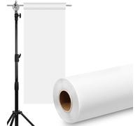 Nezyo 1 Roll Light Diffuser Sheet 15.75 x 590.6 Inch/ 0.4 x 15 m Diffusion Film Sheet Lighting Gel Diffuser Roll White Diffusion Paper for LED Flash Strobe Light Photography Video