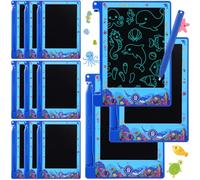 Nezyo 12 Pack Under the Sea Party Favors Lcd Writing Tablet for Kids 4.6 Inch Drawing Tablet Erasable Reusable Electronic Drawing Pads for Ocean Sea Birthday Party Favors Supplies Goodie Bags Stuffers