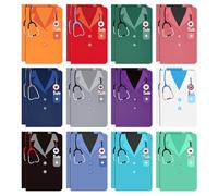 Nezyo 24 Pieces Nurse Mini Notebooks Nurse Appreciation Pocket Notepads Thank You Nurse Memo Pads for Women Men School Nurse Week Birthday Graduation Retirement Gifts Supplies Decoration, 12 Styles