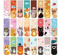 Nezyo 48 Pcs Magnetic Bookmarks Cute Dogs Cats Magnet Page Markers Puppy Magnetic Page Clips Bookmarks Pet Magnet Book Markers for Reading Party Supplies(Cat)