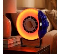 Nezyo Gifts for Car Guys - Brake Disc LED Rechargeable Night Light Desk Ambient Lamp with Touch Switch - Car Lovers Enthusiast Birthday Gift Table Decor