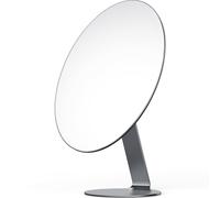 NEZZOE Oval Free Standing Mirror, Frameless Dressing Table Mirror for Makeup & Shaving, Fits Bathroom Countertop, Desk, Vanity or Windowsill, 31 x 20 cm