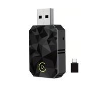 NFAHBAQA 2 in 1 Wireless CarPlay Adapter for Vauxhall Combo Life 2019 2020 2021 2022 2023 2024 2025, Upgrade Wired CarPlay to Wireless, Plug Play, Fast Auto Connect, No Delay Latency,Black