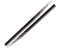 NFAHBAQA 2 Pcs Car Door Side Stripe Skirt Sticker for Citroen C4 Grand Picasso 2009-2023 2024, DIY Modified Stripe Decal, Waterproof Sticker Car Side Decoration, Decoration,Black