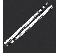NFAHBAQA 2 Pcs Car Door Side Stripe Skirt Sticker for Ren-ault Clio 2 3 4 5 mk3 mk4 Megane 2 3 4 CC, DIY Modified Stripe Decal, Waterproof Sticker Car Side Decoration, Decoration,White
