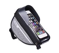 NFAHBAQA Bike Handlebar Bag for Giant Revel, Waterproof Shell Phone Mount, Case Capacity Touchscreen, Anti Slip Stable Mount Cycling Bag,Grey