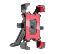 NFAHBAQA Phone Holder for Goldwing GL1800 F6B DCT DOT 2018-2025, Automatic Motorcycle Phone Mount, Secure Bicycle Phone Holder, Easy Navigation and Riding, Universal,Red-Rearview mirror version