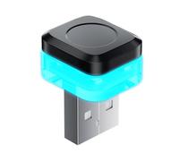 NFAHBAQA USB Atmosphere Light Car for Seat Ateca 2017 2018 2019 2020 2021 2022 2023 2024, Plug-in LED Ambient Lighting, Portable Vehicle Lights, Wireless Compact Design, Ice Blue Light