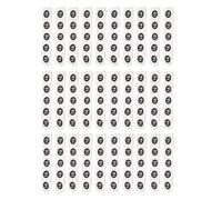 NFC 30 Pcs Programmable NFC Stickers 144 Bytes Compatible with Tagmo for Phones for Sharing Media Wi Fi Connections Records (Black)