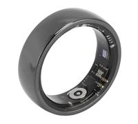 NFC 5ATM Smart Ring - Ceramic Fitness Tracker with Multi-Sport Modes, Step Counter, Magnetic Charging, Lightweight Health Ring for Men & Women (Black) (17.5mm / 0.69in) (18.3mm / 0.72in) (19.1mm /