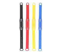 NFC Bracelet T5577 ID Copyable Water Silicone Wristband, NFC Wristband for Access Control Elevator Attendance System, 4 Colors Adjustable Proximity Wristband