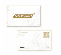 NFC Business Card | Smart Digital Contact Card with QR Code | Reusable & Customisable Networking Tool | Eco-Friendly | No App Required (Name + QR, Essential Plan)