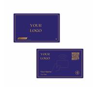 NFC Business Card | Smart Digital Contact Card with QR Code | Reusable & Customisable Networking Tool | Eco-Friendly | No App Required (Name + QR + Logo, Royal Plan)