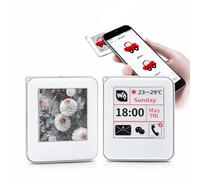 NFC e-Paper Keychain 1.54 Inch Wireless Image Display Tag Three-Color Electronic Paper Screen Smartphone Editable Digital Photo Keyring Smart Shelf Label Display 1.54inch-NFC-Powered