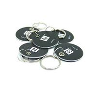 NFC Hang Tags, 30mm, NXP NFC chip, 180 byte, black, ideal for device/profile control (Wlan, Bluetooth, Apps), compatible with all NFC smartphones and tablets