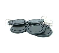 NFC keyfob MIFARE DESFire EV1 chip 4K in black - 40 x 32 mm - among other things is this transponder for NFC locking systems, 5 pieces