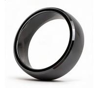 NFC Smart Ring, Smart Ceramic Finger Ring for Men Women, IP68 , Black Ceramics Smart Ring for Access Control Electronic Attendance System