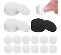 NFC Tag, NFC Tags - 40pcs (10 Black + 30 White) Ntag215 NFC Stickers, 25mm PVC Material, 504 Bytes Storage Capacity, 1-5cm Reading Distance for Music Wall, Compatible with All NFC Enabled Devices