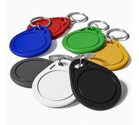 NFC Tag Ntag215 NFC Chip NFC Keyfob -540 Byte Memory, Compatible with iPhone Shortcuts iOS App Homekit Android Smartphone Apps (Pack of 7)