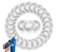 NFC Tags, 30PCS NFC Stickers NTAG215 Chip RFID Tag Round NFC Cards Rewritable 144 Bytes Memory Self-Adhesive NFC Labels Compatible with Most NFC-Enabled Devices