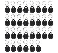 NFC Tags NFC Keytags Black NFC fob Rewritable NFC 215 Tag NFC Business Card Programmable NFC Tag 504 Bytes Memory，Compatible with Android & iPhones TS2 (NFC215BLACK-30PCS)