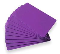 NFCTAGIFY 10 x NFC Visit Cards Tags | NXP Chip NTAG213 | 144 Bytes Memory | colored Hard PVC Business Cards | High Scan Strength … (purple)