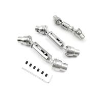 NFDCDD2 For WPL C14 C24 D12 B14 B24 B16 B36 MN D90 MN98 MN99S Metal Drive Shaft Driveshaft CVD 4x4 6x6 4WD 6WD RC Car Upgrades Parts(6x6 Silver)