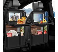 NFDJYDZRMB Car Backseat Organizer, for Ford Mondeo MK4 2007-2014 Car Seat Back Table Tray Foldable Tablet Holder Seat Kick Mat,A 2 Pcs