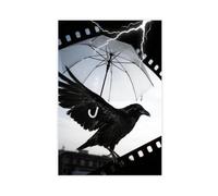 NFDVFHFRQ Abstract City Messenger Crow (2) Canvas Poster Bedroom Decor Landscape Office Room Decor Gift 24x36inch(60x90cm)