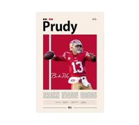 NFDVFHFRQ Brock Purdy Poster Canvas Poster Wall Art Decor Print Picture Paintings for Living Room Bedroom Decoration 12x18inch(30x45cm)