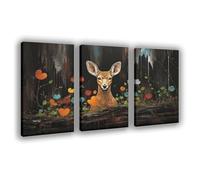 NFDVFHFRQ Deer Among Branches Art Poster Canvas Poster Wall Art Decor Print Picture Paintings for Living Room Bedroom Decoration 20x30inch(50x75cm)