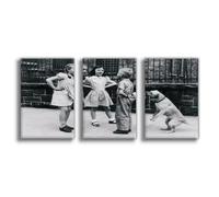 NFDVFHFRQ Dog Eating Hidden Ice Cream Cone Canvas Poster Wall Art Decor Print Picture Paintings for Living Room Bedroom Decoration 12x18inch(30x45cm)