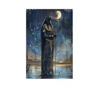 NFDVFHFRQ Egyptian God Thoth Poster Canvas Poster Wall Art Decor Print Picture Paintings for Living Room Bedroom Decoration 12x18inch(30x45cm)