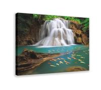 NFDVFHFRQ Exotic Waterfalls Yosemite Canvas Poster Wall Art Decor Print Picture Paintings for Living Room Bedroom Decoration 08x12inch(20x30cm)