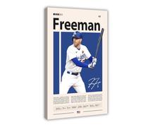 NFDVFHFRQ Freddie Freeman Canvas Poster Bedroom Decor Landscape Office Room Decor Gift 12x18inch(30x45cm)