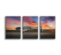 NFDVFHFRQ Ghost Fighter Aircraft Canvas Poster Wall Art Decor Print Picture Paintings for Living Room Bedroom Decoration 20x30inch(50x75cm)