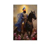 NFDVFHFRQ Gobind Singh Sikh Poster Canvas Poster Wall Art Decor Print Picture Paintings for Living Room Bedroom Decoration 12x18inch(30x45cm)