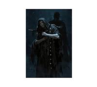 NFDVFHFRQ Gothic Time Debt Collector Canvas Poster Wall Art Decor Print Picture Paintings for Living Room Bedroom Decoration 16x24inch(40x60cm)