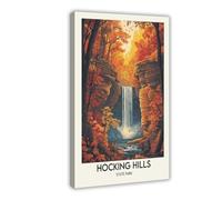 NFDVFHFRQ Hawkins Mountain, Ohio Poster Canvas Poster Wall Art Decor Print Picture Paintings for Living Room Bedroom Decoration 08x12inch(20x30cm)