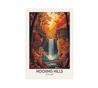 NFDVFHFRQ Hawkins Mountain, Ohio Poster Canvas Poster Wall Art Decor Print Picture Paintings for Living Room Bedroom Decoration 20x30inch(50x75cm)