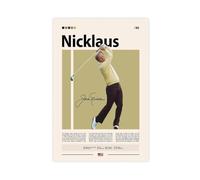NFDVFHFRQ Jack Nicklaus Poster Canvas Poster Wall Art Decor Print Picture Paintings for Living Room Bedroom Decoration 08x12inch(20x30cm)