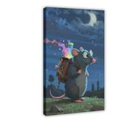 NFDVFHFRQ Mole Rainbow Memory Fragments (2) Canvas Poster Wall Art Decor Print Picture Paintings for Living Room Bedroom Decoration 12x18inch(30x45cm)