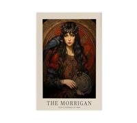 NFDVFHFRQ Morrigan The Celtic Goddess of Peace Canvas Poster Wall Art Decor Print Picture Paintings for Living Room Bedroom Decoration 12x18inch(30x45cm)