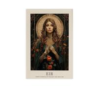 NFDVFHFRQ Nordic Goddess of Healing And Medicine Canvas Poster Bedroom Decor Landscape Office Room Decor Gift 12x18inch(30x45cm)