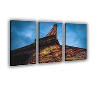 NFDVFHFRQ The Art of The Eiffel Tower Canvas Poster Wall Art Decor Print Picture Paintings for Living Room Bedroom Decoration 12x18inch(30x45cm)