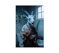 NFDVFHFRQ Toilet Antelope Terror (1) Canvas Poster Wall Art Decor Print Picture Paintings for Living Room Bedroom Decoration 20x30inch(50x75cm)