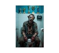 NFDVFHFRQ Toilet Mutant Zebra Terror (3) Canvas Poster Bedroom Decor Landscape Office Room Decor Gift 20x30inch(50x75cm)