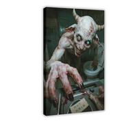 NFDVFHFRQ Toilet Mutant Zebra Terror (4) Canvas Poster Bedroom Decor Landscape Office Room Decor Gift 08x12inch(20x30cm)