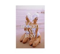 NFFBGFD Booked And Busy Poster Canvas Poster Wall Art Print Picture Paintings 08x12inch(20x30cm)